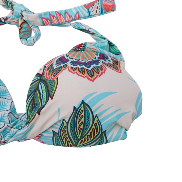 NWT Coco Reef Verso Reversible Bra-Sized Twist-Front Bikini Top Sz 32/34D Multi - Picture 6 of 13